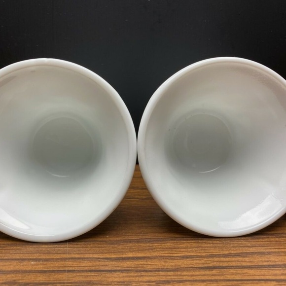 Set of 2 Vintage Raised Colony
Harvest Grape White Milk Glass Tea
Cup Coffee Mug - Picture 2 of 8